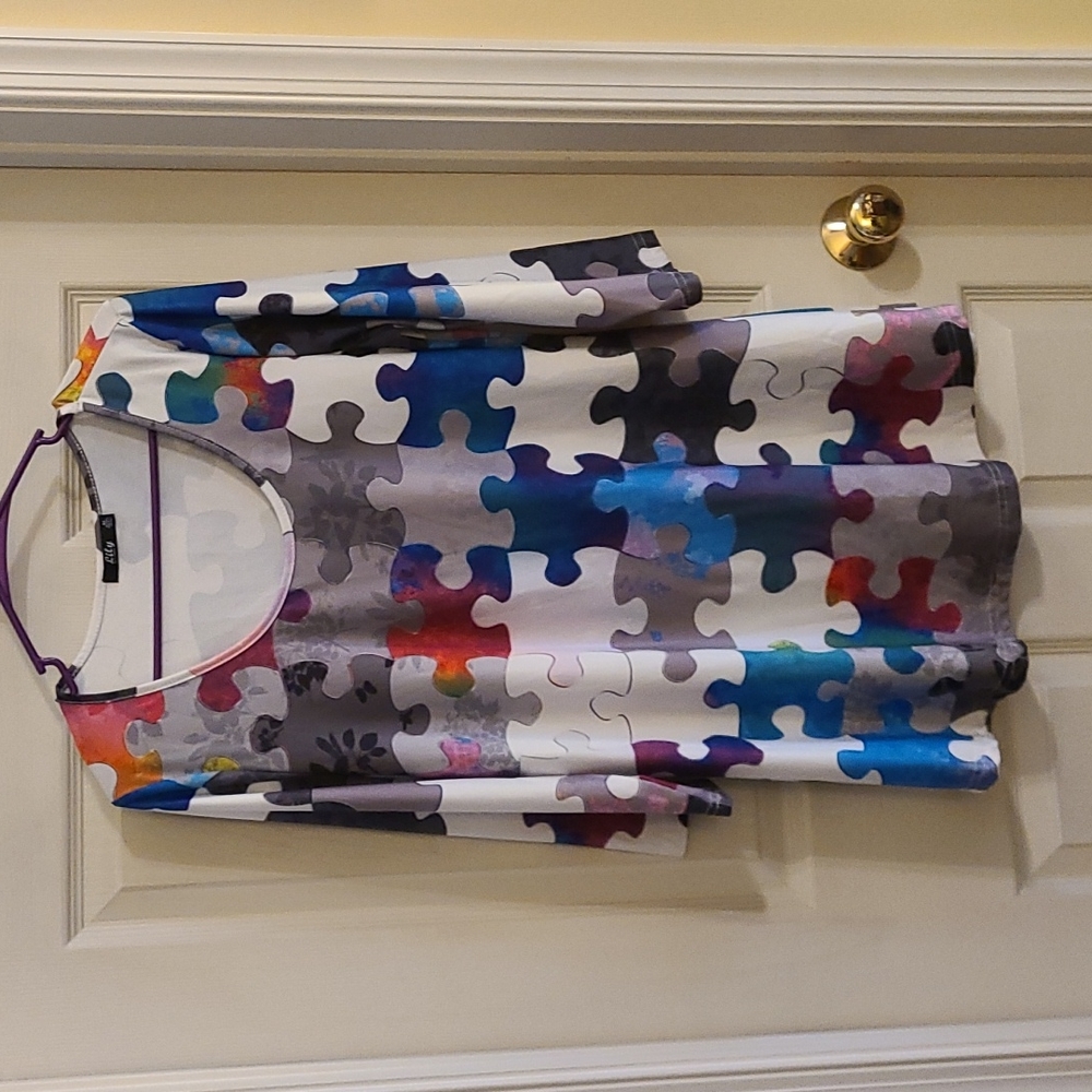 Multi colored tunic